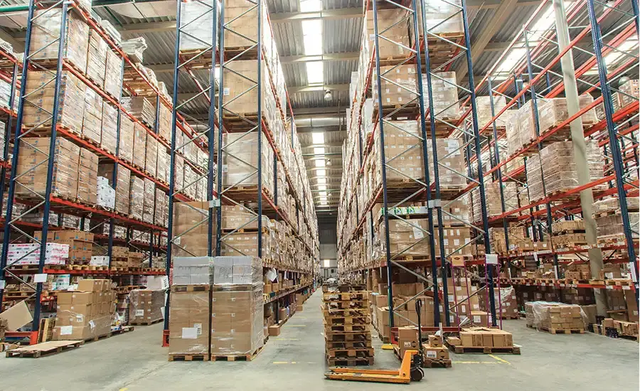 Boxes of products ready for export