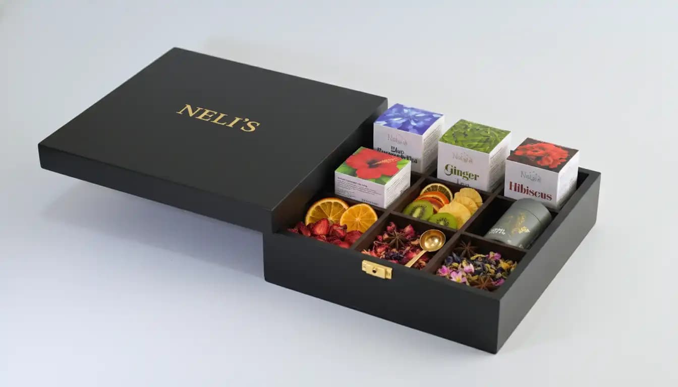 A collection of beautifully packaged gift packs